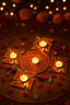 Hand-Crafted Swastik Diya Set