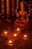 Hand-Crafted Swastik Diya Set