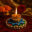 Handcrafted Coral- diya Set 0f 5